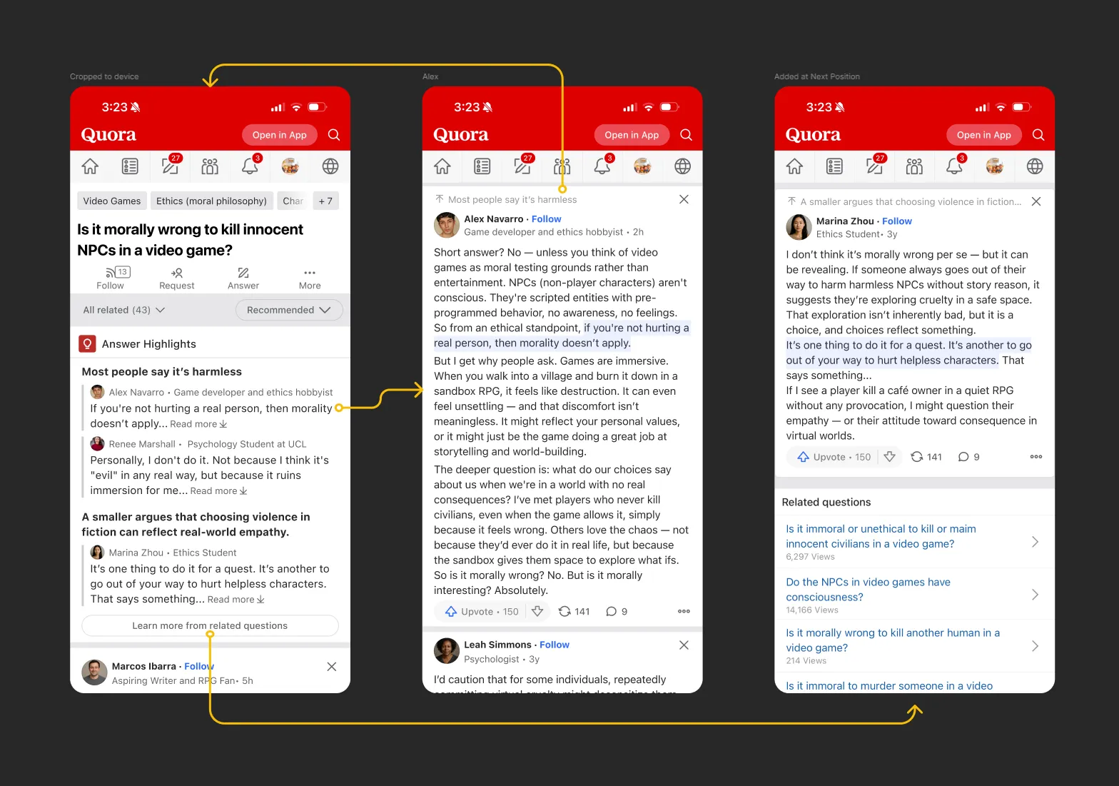 Quora Question page with Answer Highlights surfaced at the top